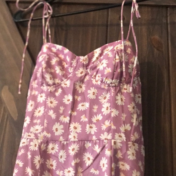 SOLD Gorgeous self tie bustier top cami dress pink - Picture 6 of 9